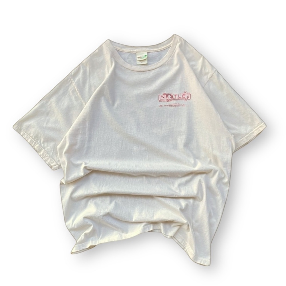 Vintage Double Sided Nestle Chocolate Cream Tee Short Sleeve Shirt